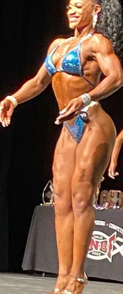 New Turquoise blue figure Physique Competition Posing Bikini suit NPC Posing - Image 2 of 4