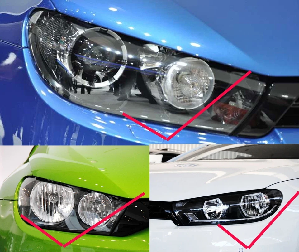 for Volkswagen Scirocco 08-17 headlight Crystal RGB LED halo ring multi color - Image 2 of 4