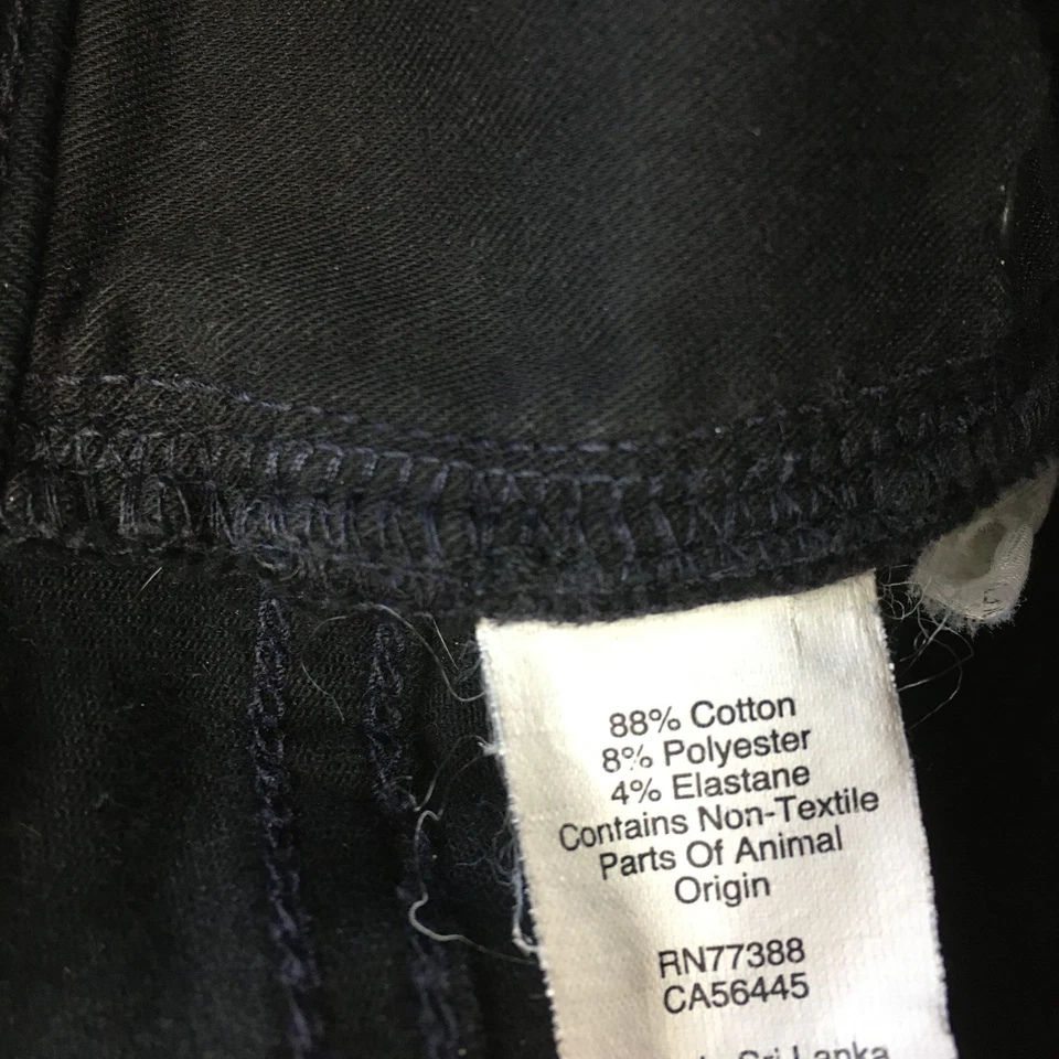 Pantalones de mezclilla ajustados de 5 bolsillos MADEWELL para mujer talla 28 altos negros de 9" Foto 4 de 4