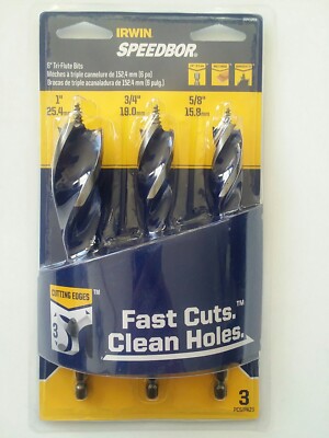 IRWIN Speedbor MAX Auger Drill Bit Set - 3 Piece