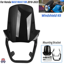 Windshield Wind Screen Kit with Bracket For Honda NAVI NVA110B 2018-2023 2022
