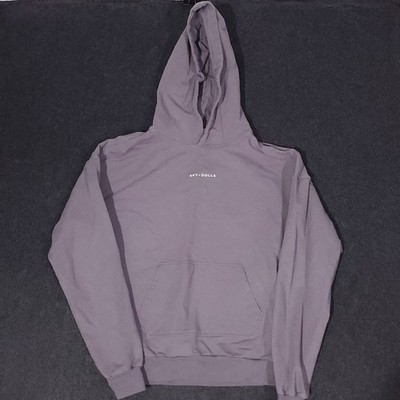 Sky Dolls Tall Girl Pullover Hoodie Womens Medium Gray Sweatshirt Stretch Cotton