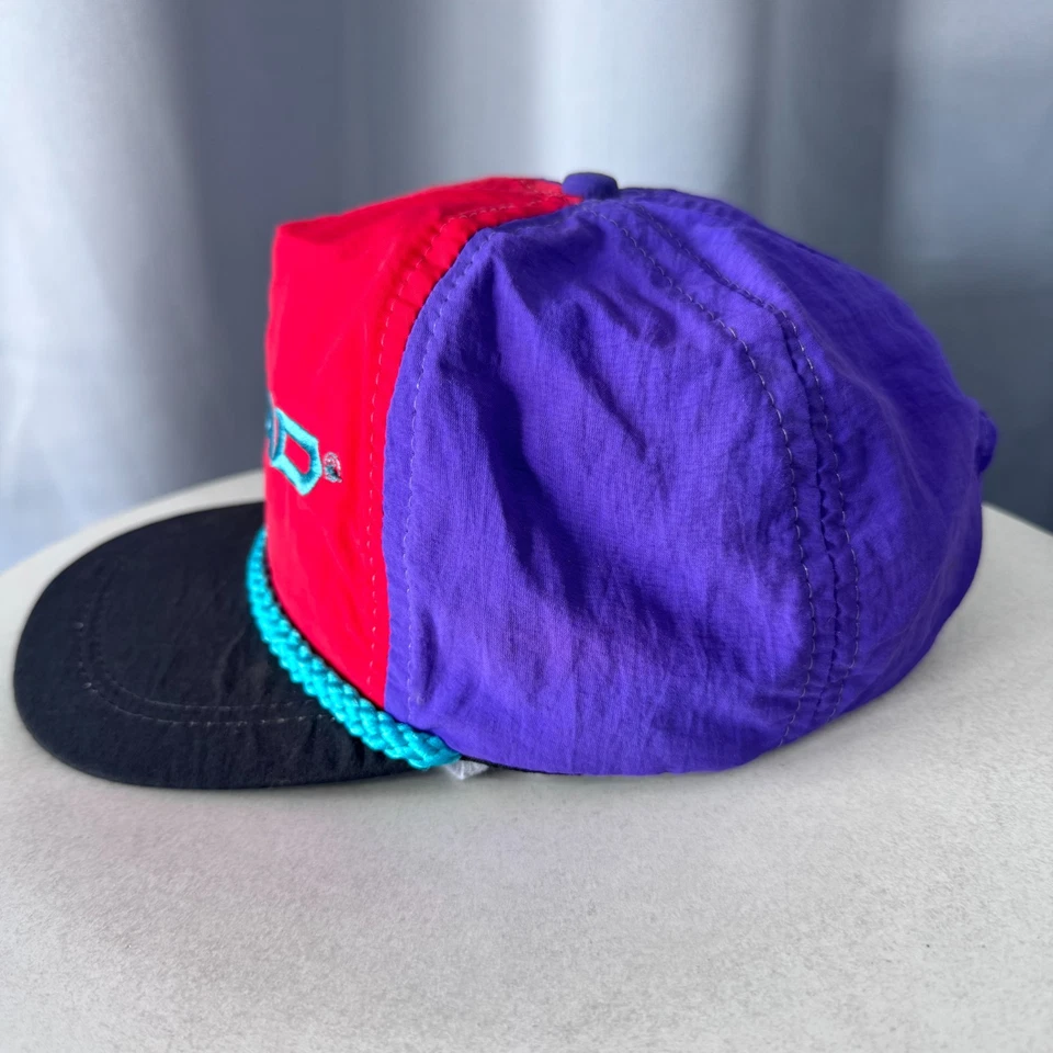 De colección Años 90 Imperial Headwear HEAD Retro Esquí Snowboard Rojo Sombrero Gorra Correa Foto 2 de 4