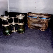 Le Sporting Club Paris Antique Binoculars Lemaire? with Case