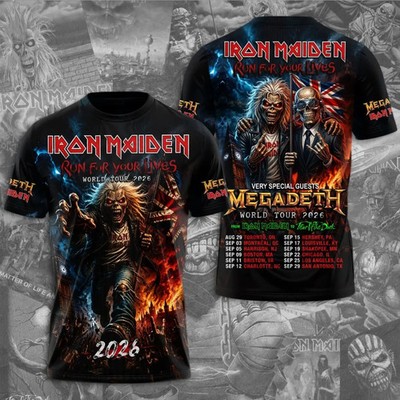 Maiden x Megadeth 2026 World Tour 3D Apparel