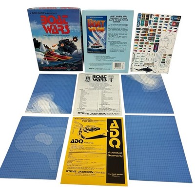 Vintage Boat Wars Games Steve Jackson Game Sealed Car Wars Supplement