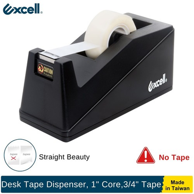 #ad Excell Desk Tape Dispenser 1quot; Core 3 4quot; Tape Non Skid Base for Office No Tape $20.99