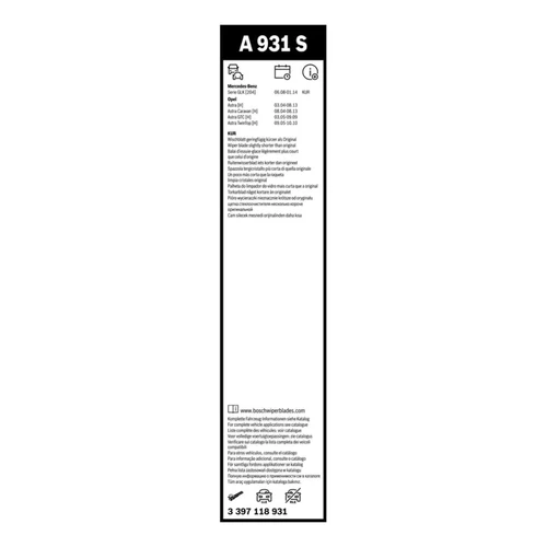 Bosch A931S - Scheibenwischer Aerotwin - Länge: 550/450 mm Set für Frontscheibe - Bild 10 von 11