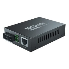 10/100Mbps Fast Ethernet Media Converter, Single-Mode SC Fiber, up to 20km, 1...