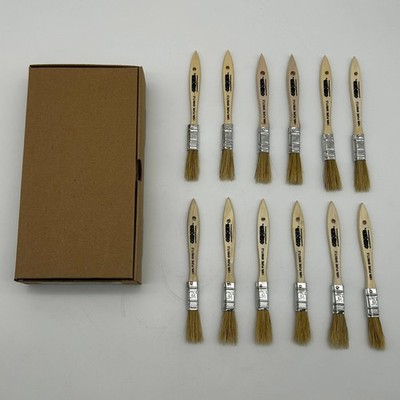 12pk Osborn 70150 Varnish Paint Brush Bristle Wood 1/2 BS X 1/4  Th X 1-3/4  Trm