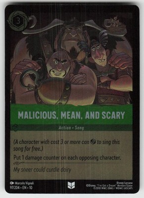 GGC - 12 Cold Foil Malicious, Mean, and Scary 97/204 Uncommon Whispers in the We