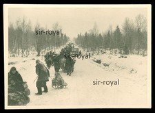 Flüchtlinge Kolonne - Flüchtlingstreck - Foto 10x7cm