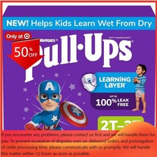 Pull-Ups Boys' Potty Training Pants - 2T-3T - 74ct: Easy-Open Sides