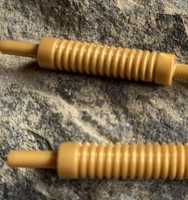 LEGO Lot of 2 City Ninjago Pearl Gold Car Truck Vehicle Exhaust Pipe Pieces. 2x