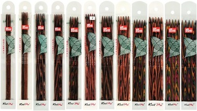 Prym Strumpfstricknadel / Nadelspiel Holz Natural 20cm (2,0mm bis 8,0mm)
