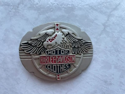 Boucle de Ceinture Harley Davidson Vintage 1990 Harmony Design U-88 Clothes USA - Photo 1/2