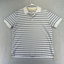 Brooks Brothers Shirt Mens Large Striped Slim Fit Performance Polo Supima Cotton