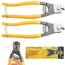 2 Pieces Cable Wire Cutters, 8 Inch Small Wire Rope Cutter Tool up to 1/4", H...