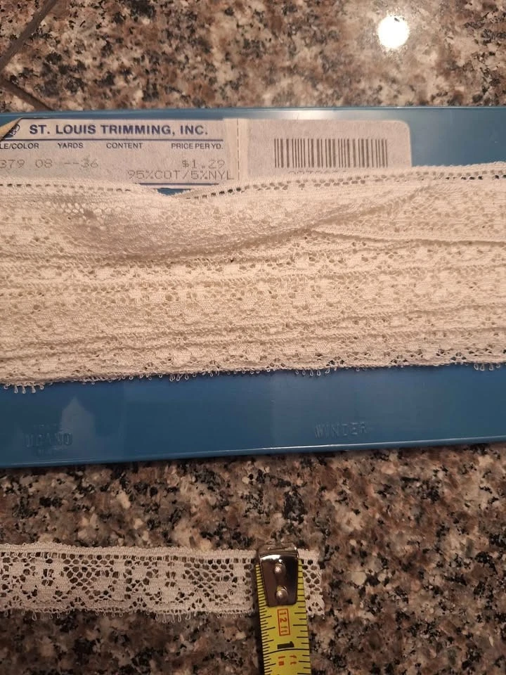 BONITO LOTE ADORNOS VINTAGE AÑOS 90 ST. LOUIS - ¡MUCHOS CORDONES DE ALGODÓN! 104 yardas totales! Foto 3 de 4