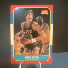 Fleer 1986-87 Mark Eaton #28 Utah Jazz Base Set Basketball Card