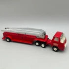 VINTAGE Tonka Pressed Steel Fire Ladder Truck Aerial Semi Toy Red Combi P&P