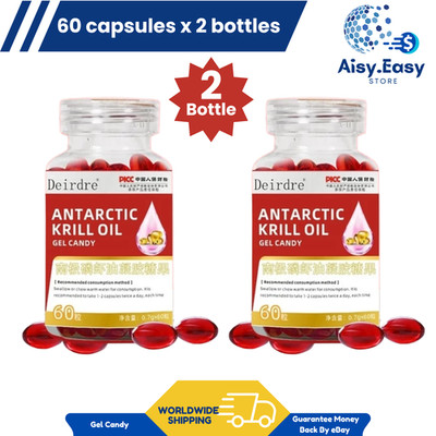Norwegian Antarctic Krill Oil 1000mg 2 x 60s - Astaxanthin Omega-3 + DHA + EPA