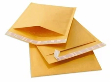 250 #000 4x8 Kraft Paper Bubble Padded Envelopes Mailers Shipping Case 4"x8"
