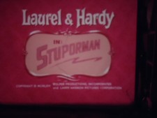 16mm film Stuporman Laurel Hardy Carttoon