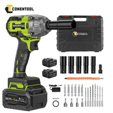 4000MAH HIGH TORQUE 1/2" IMPACT WRENCH BRUSHLESS CORDLESS BATTERY IMPACT GUN KIT