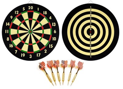 TG 15-DG5218 Dart Game Set with 6 Darts and Board Dart Board