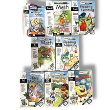 Lot 8- Cartridges  Books LeapPad Plus Writing For Math Pre K, K  1ST GRADE B-3