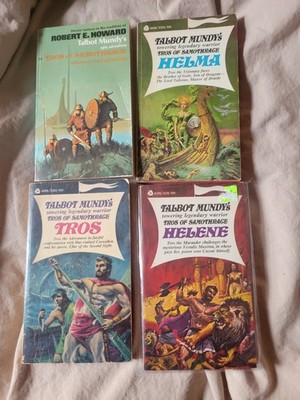 Tros of Samothrace Lot (4) Talbot Mundy Avon  Helma Helene Tros Robert E Howard
