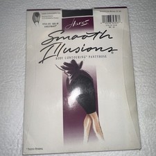 Hanes Smooth Illusions Body Contouring Pantyhose Barely Black Sz AB Style 635