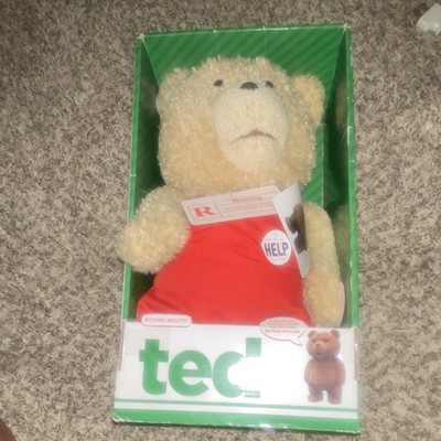 Commonwealth Ted Talking Plush Bear 2013 Moving Mouth 5 Phrases Collectible
