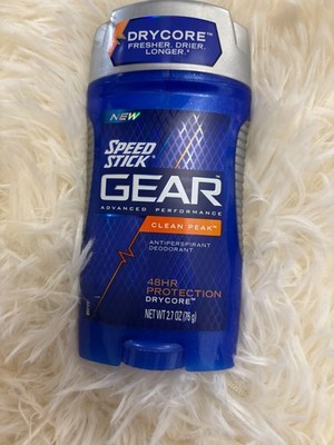 Speed Stick Gear Clean Peak Deodorant Men s 24 Hr Protection Dry Core 2.7 Oz NEW