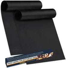 Oven Liners for Bottom of Oven, 2 Pack Large Thick Heavy Duty Non-Stick Teflon O