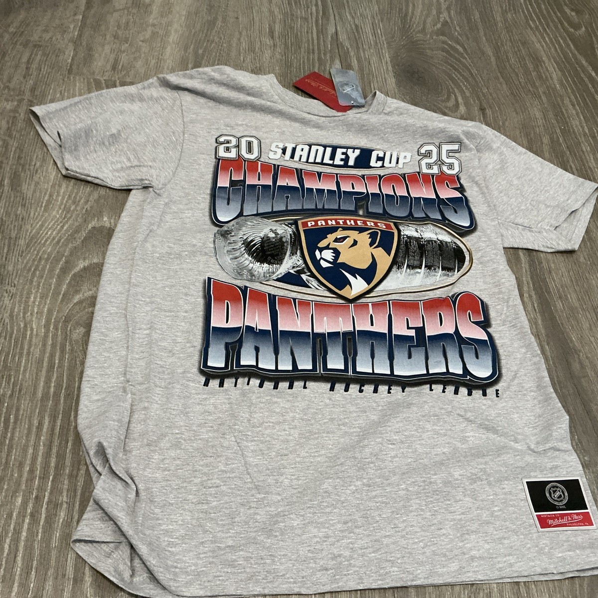 Mitchell Ness Florida Panthers 2025 Stanley Cup Champions Shirt