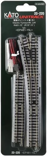 KATO N Scale 20-220 Unitrack Electric Turnout #4 Left New - Image 2 of 4