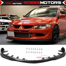 Fits 03-05 Mitsubishi Lancer Evolution EVO 8 Do-Luck Style Front Bumper Lip PU