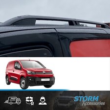 FOR CITROEN BERLINGO SWB 2018 ONWARD ROOF RAILS ROOF BARS RACK PAIR IN BLACK