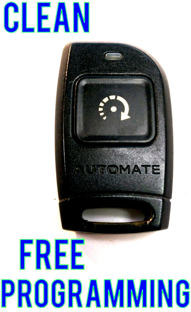 CLEAN AUTOMATE KEYLESS REMOTE START BLUE LED FOB ALARM CLICKER