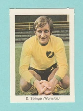 FOOTBALL  -  IPC  MAGAZINES  -  DAVID  STRINGER  OF  NORWICH  CITY  -  1971