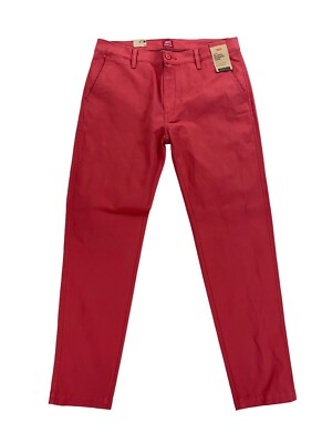 NEW Levi's Strauss XX Chino Standard Taper Stretch Mens Pants Garnet Rose Red