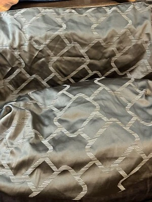 Hotel Collection Queen Duvet Geometric in Gray With 2 Standard Shams - Image 1 of 4