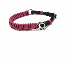 side pull hackamore attachment  fuchsia.. black or brown chinstrap