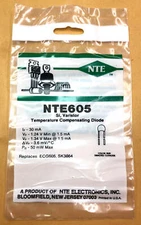 NTE605, Vf 1.34V @ 1.5mA Varistor Temperature Compensating Diode ~ (ECG605)