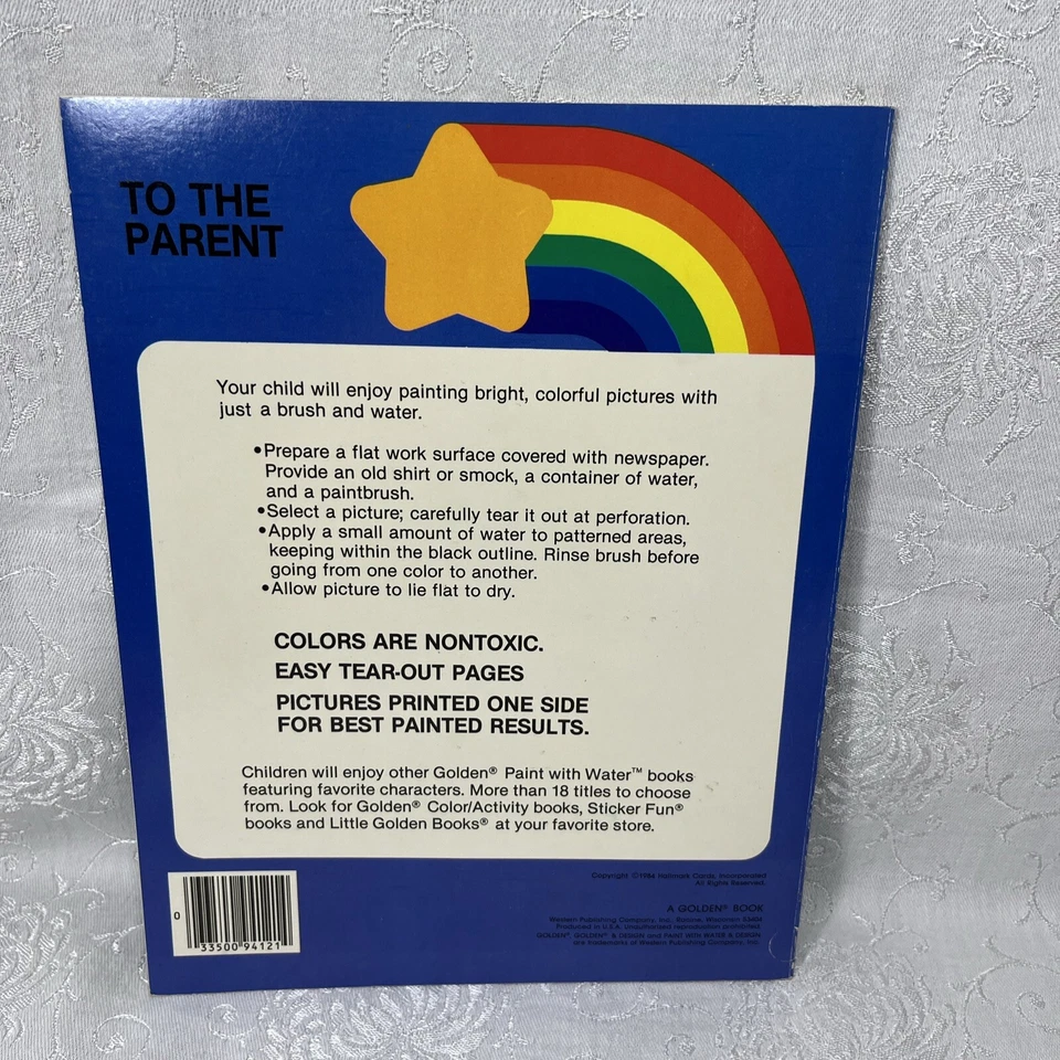 Vintage Rainbow Brite Bright Golden Paint with Water 99% Complete 1984 Foto 2 de 4