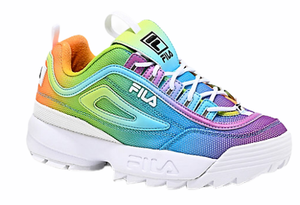 rainbow platform shoes