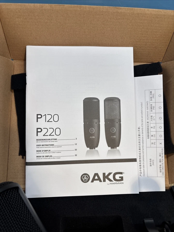 AKG P120 Studio Condenser Recording/Live Streaming Microphone Professional Mic - Image 3 of 4