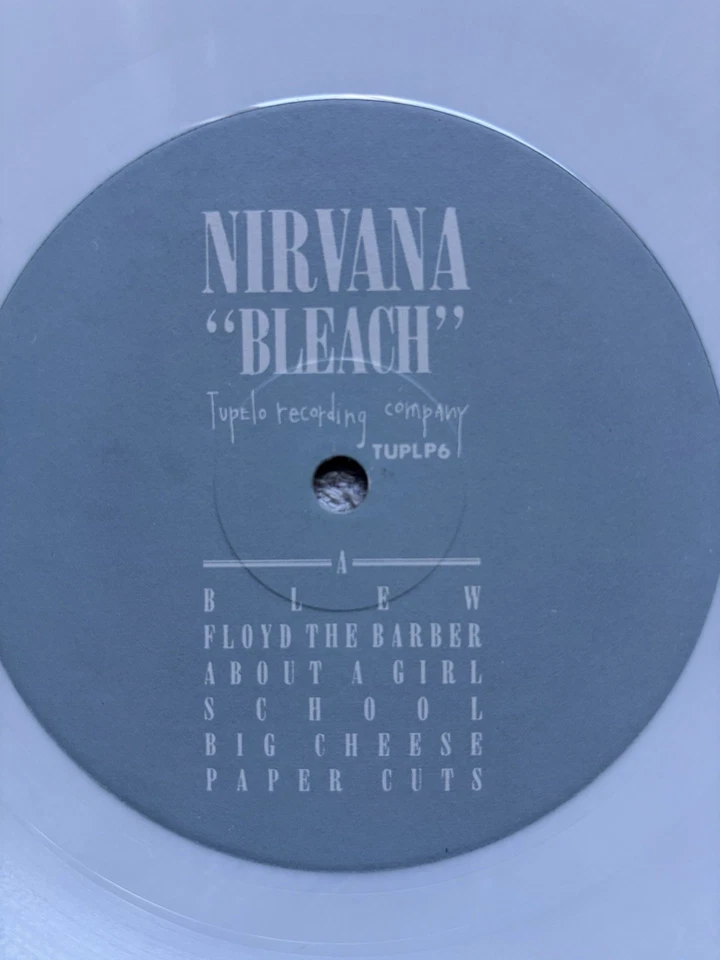1989 Nirvana Bleach UK SUPER RARE 1st Press Only 300 White Vinyl - Image 4 of 4